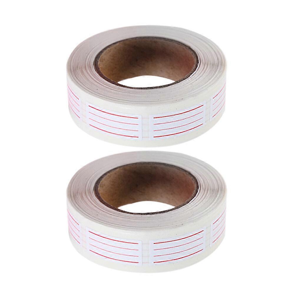 2Pcs Correction Tape Office English Striped Grid Style Correction Tape Stationery
