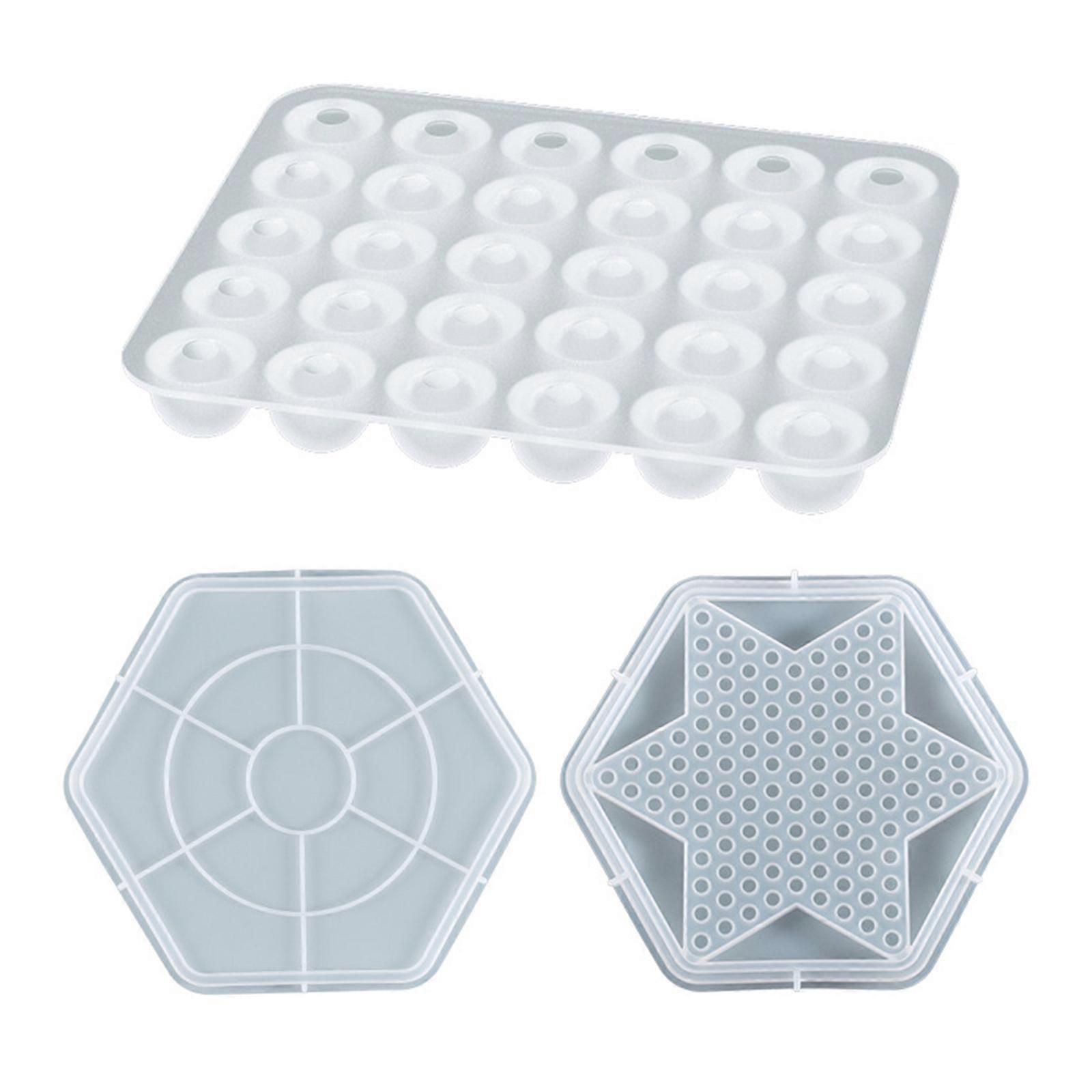 Chinese Checkers Board Silicone Mold 3D Checker Crystal Epoxy Casting Mold