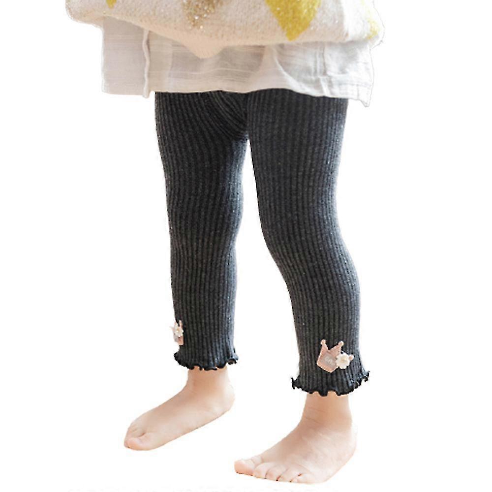 6 Month-4 Years Girls Elastic Waist Ruffle Long Pants Trousers
