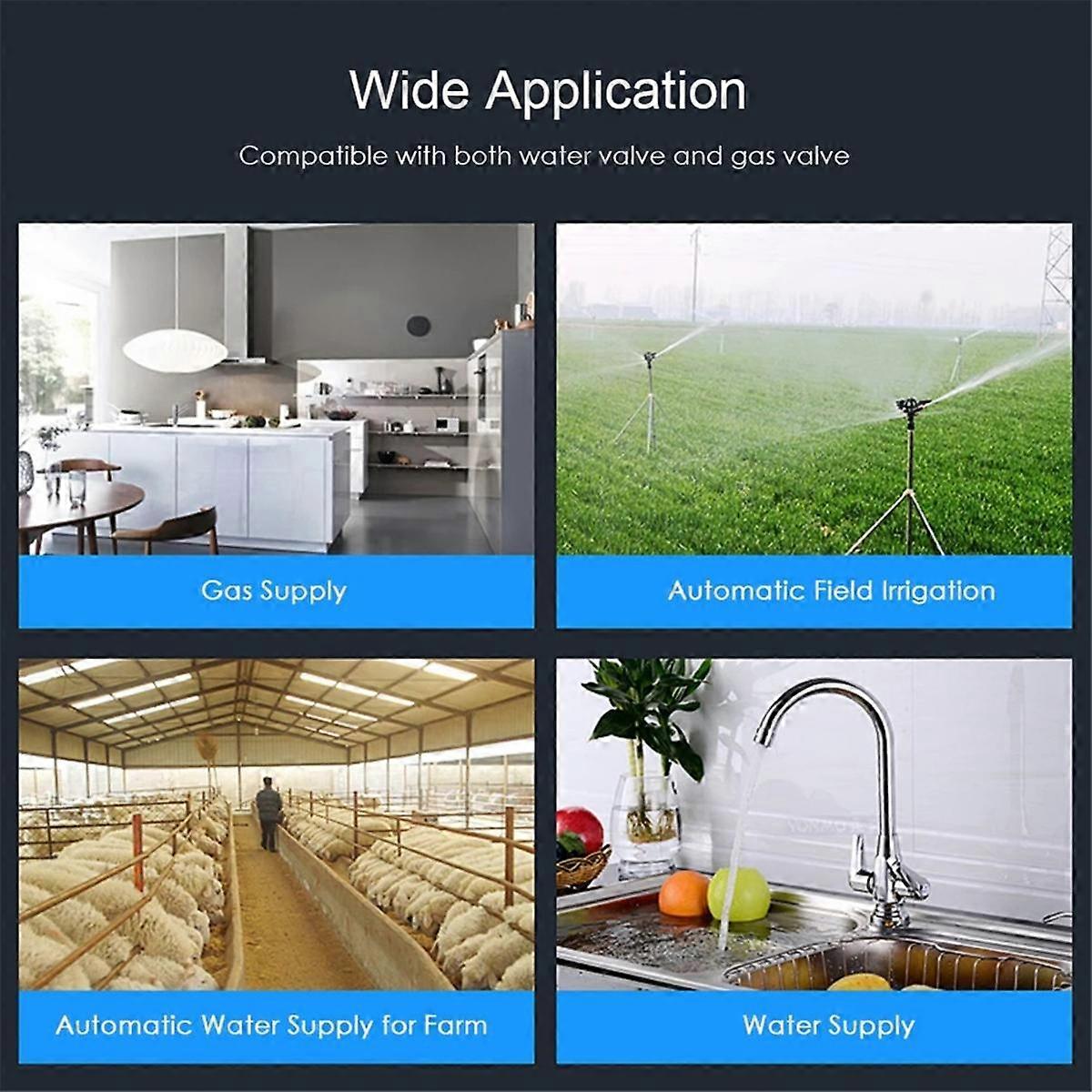 Tuya Smart WiFi Water Vavle Zigbee Gas Water Stop Check Valve DN15 Wireless Control Work+Alexa Home