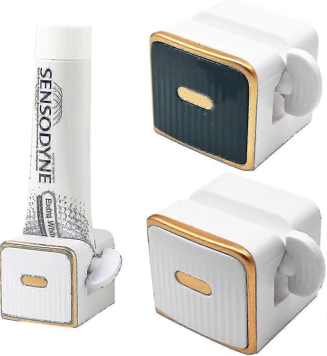 Toothpaste Squeezer,2 Pieces Rolling Tube Toothpaste Swivel Toothpaste Dispenser