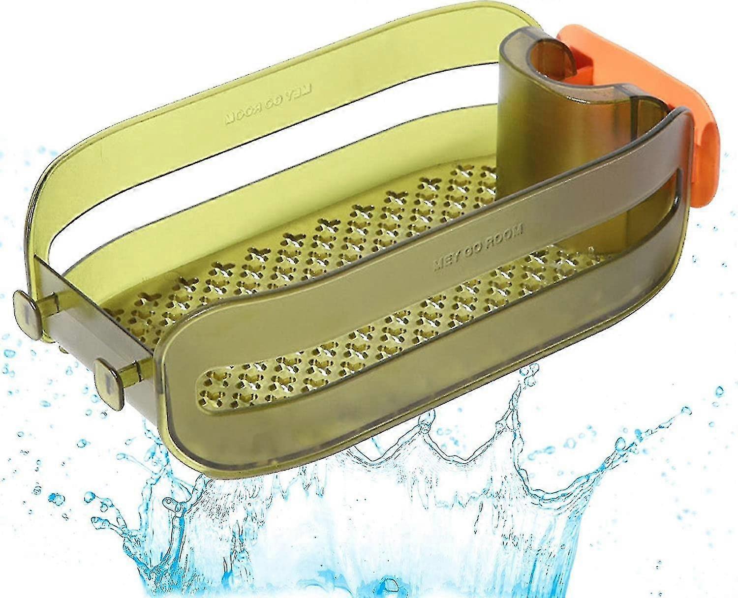 2-in-1 Home Sink Storage Box With Hookhome Bathroom Kitchen Faucet Shelf No-installation Faucet Rack