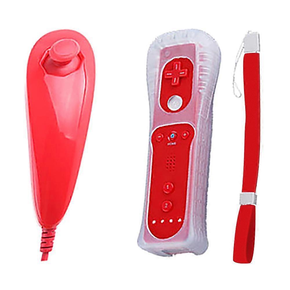 Remote and Nunchuck Controller Wireless Game Handle Remote Nunchuck Controller Compatible for