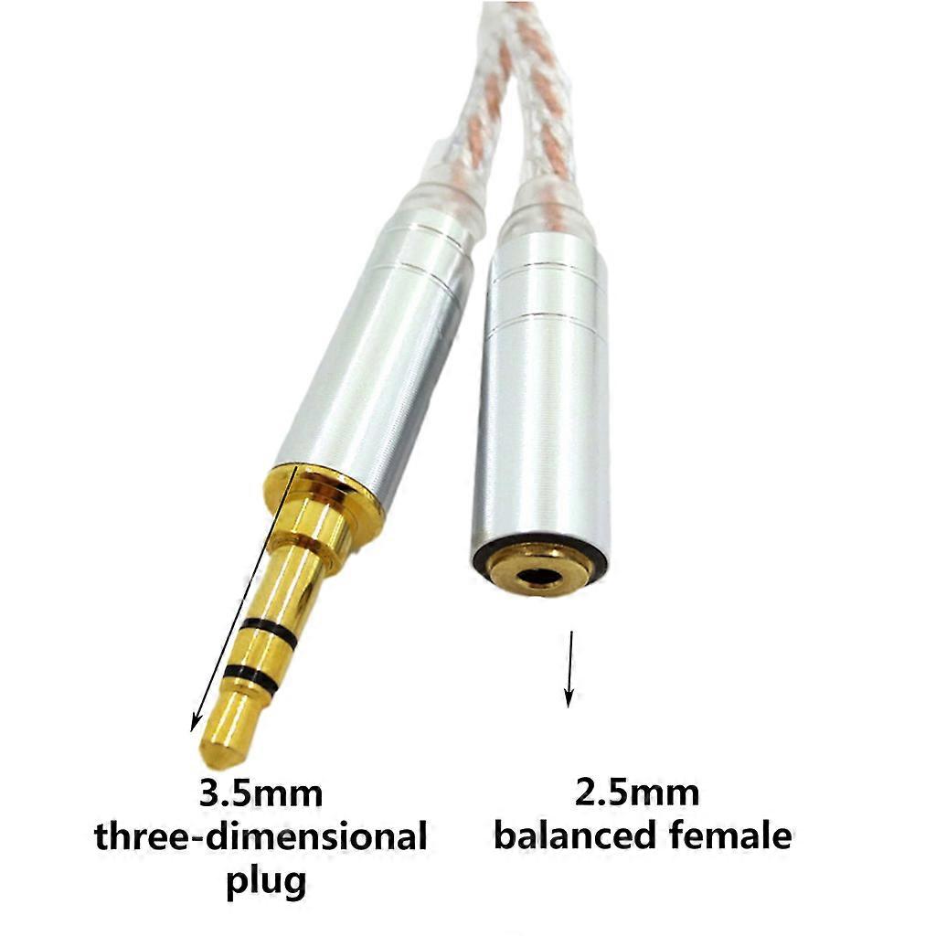 unbrand Câble adaptateur audio mâle Câble de conversion casque 44 mm à 25 mm 35 à 25 Stereoscopic-Ba