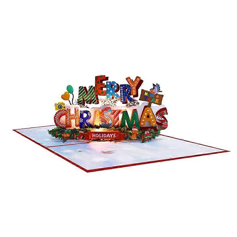  بطاقة عيد الميلاد الموسيقية بطاقة عيد الميلاد أغنية عيد الميلاد 3D بطاقات منبثقة عيد الميلاد