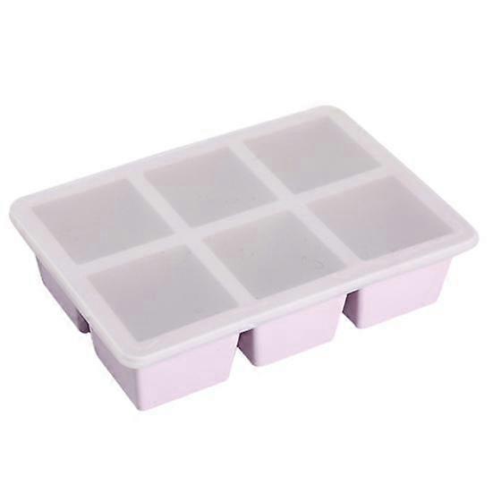 Ice Cube Mold 6/8 Grids Silicone Ice Making Tray Easy Release Large Square Cube Mold for Home Kitchen