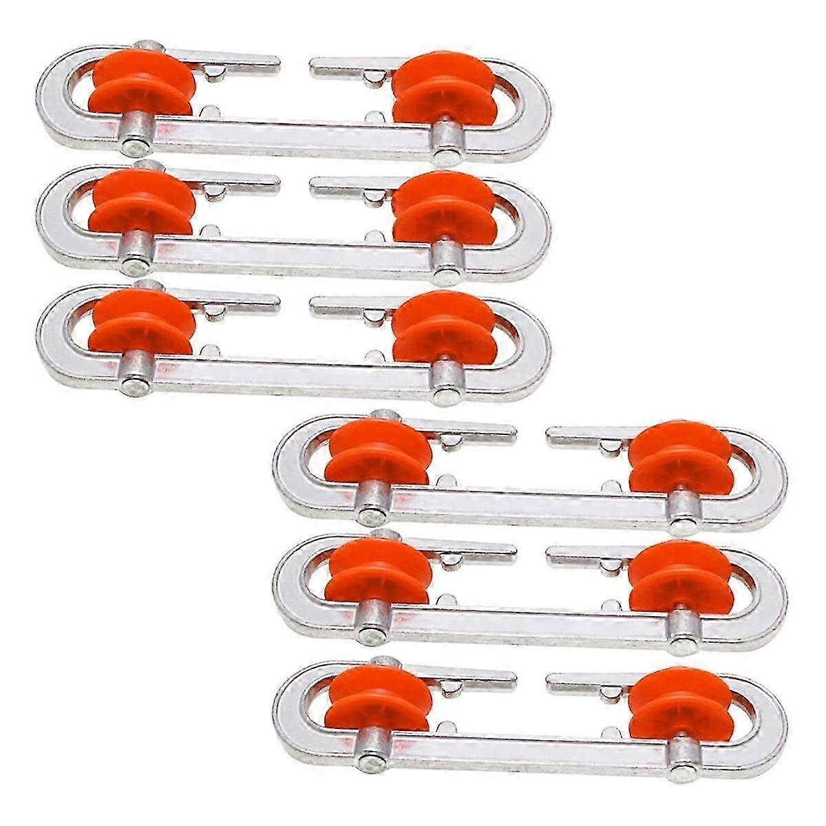 6 pz stendibiancheria, puleggia di separazione della linea di vestiti all'aperto per impieghi gravosi in alluminio per loa pesante