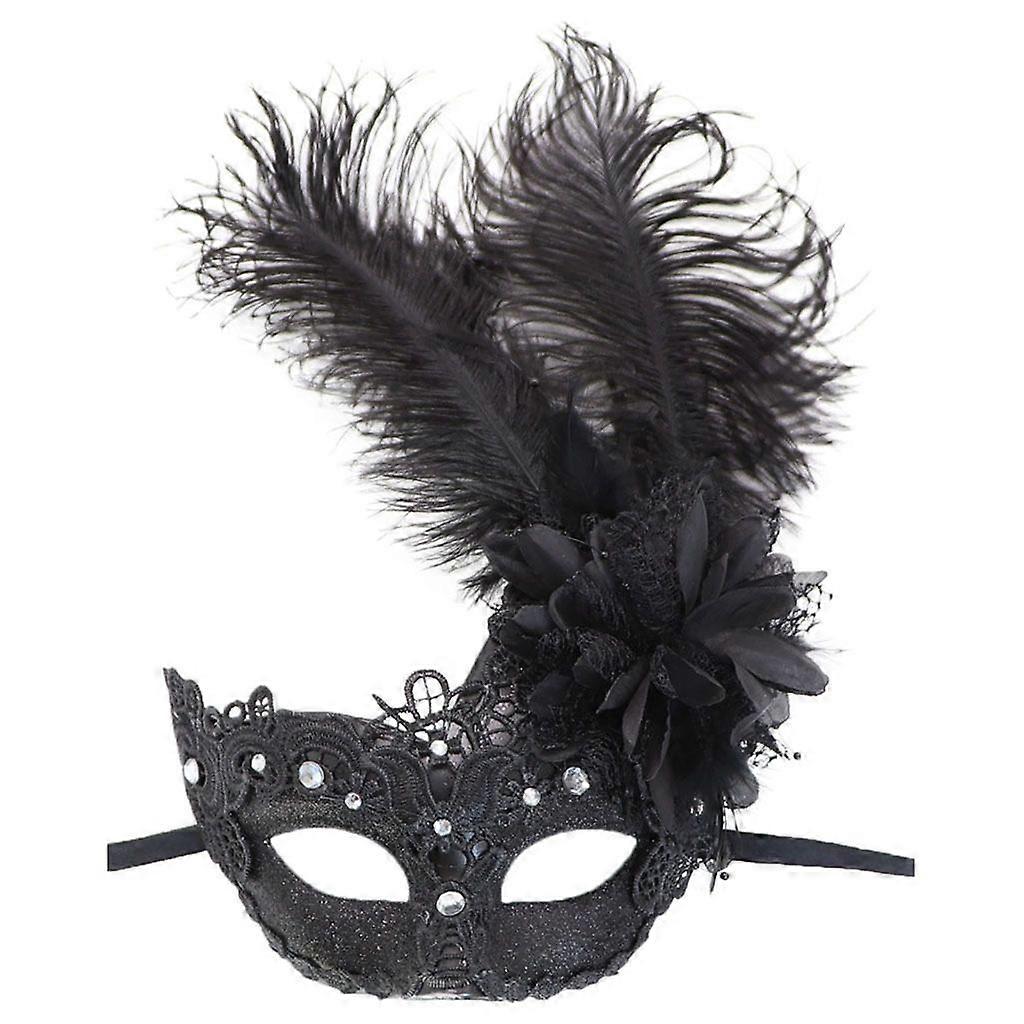 Masquerade Mask Halloween Mask Carnivals Eyemask Masquerade Feather Mask