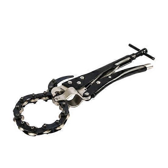 Car Exhaust Tube Cutting Tool Chain Exhaust Pipe Cutter Ergonomic Handle Design Reusable Multi-Wheel Blade Tubing Cutter