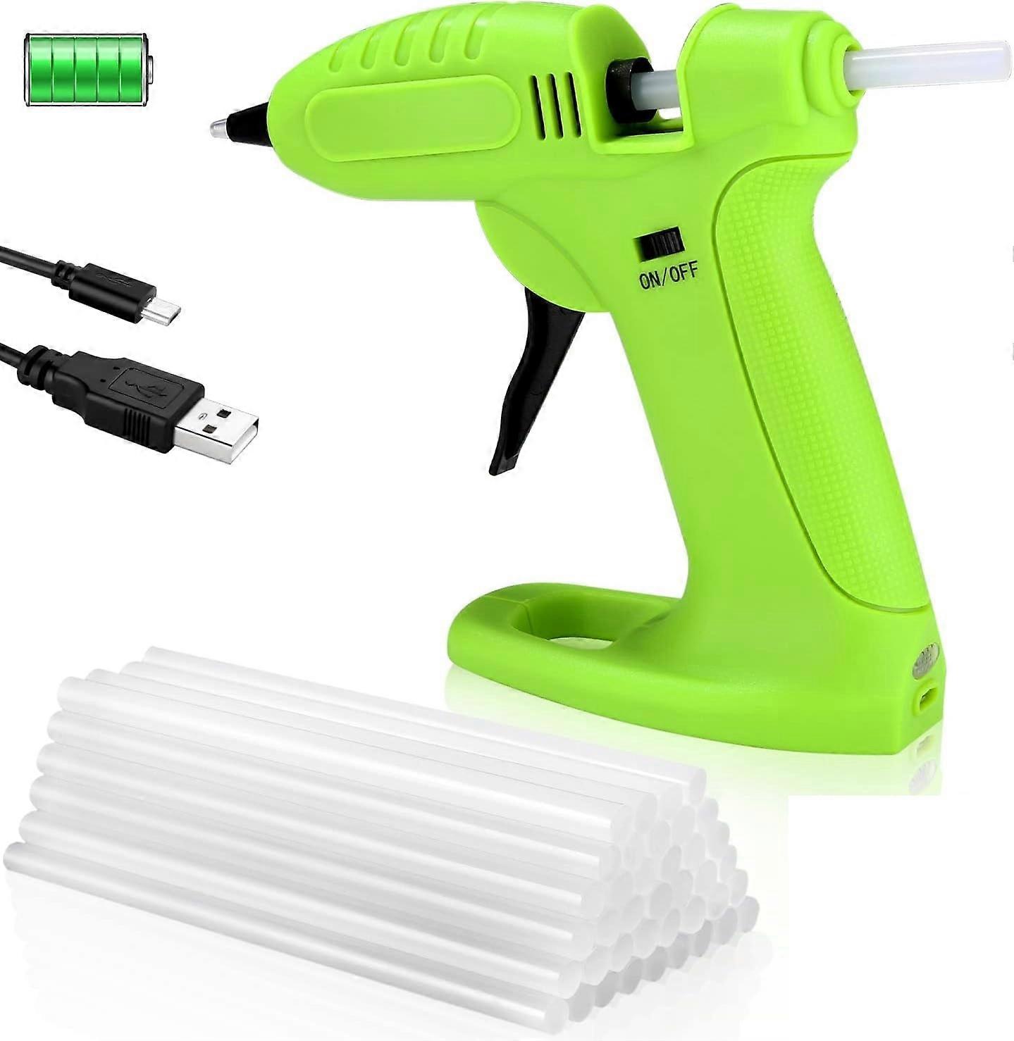 Handheld Wireless Glue Gun Kit with 30 Glue Sticks Included