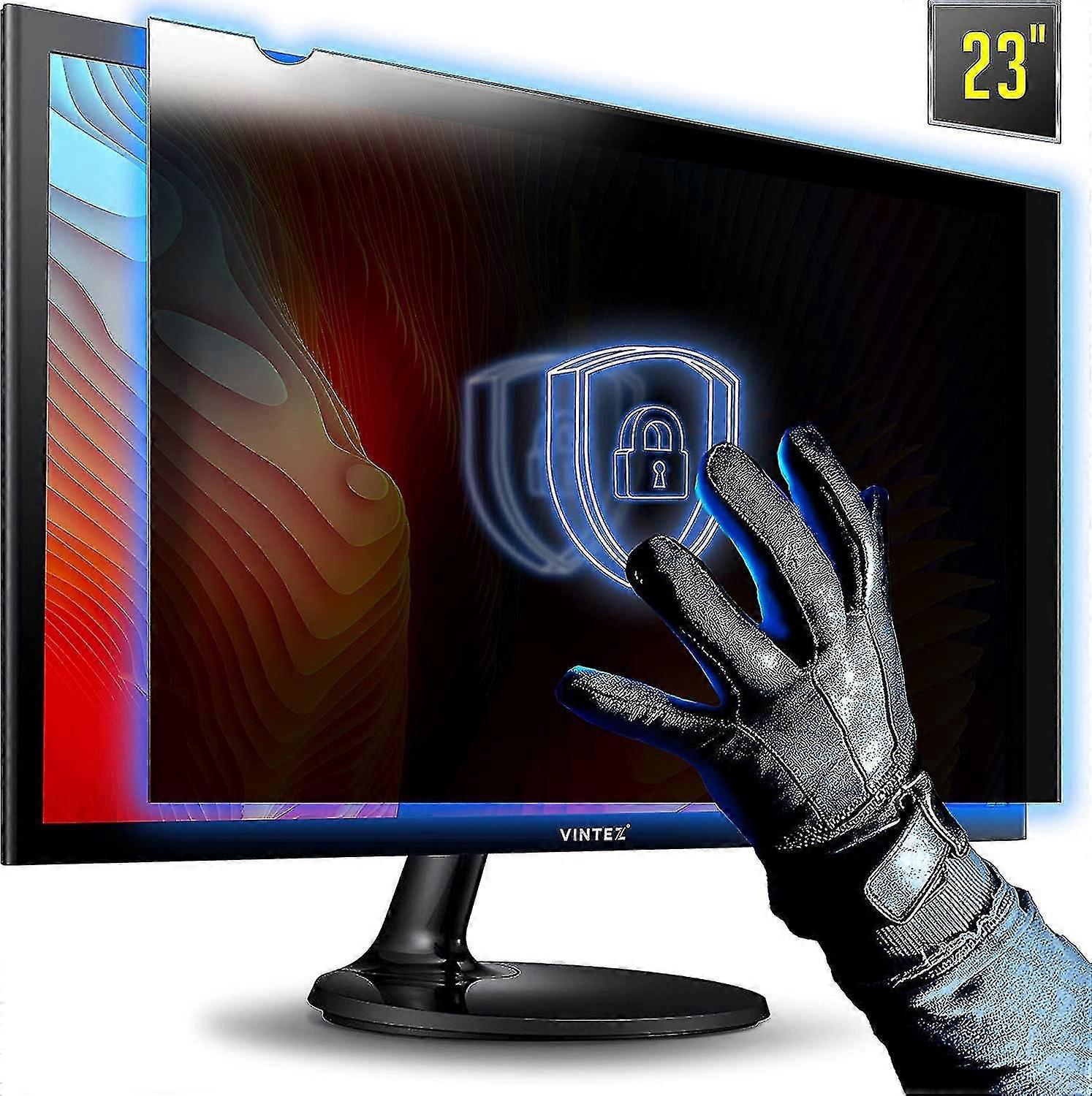 23 Inch Computer Privacy Screen Filter For Widescreen Computer Monitor - Anti-glare - Anti-scratch Protector Film For Data Confidentiality - 16:9 Aspe