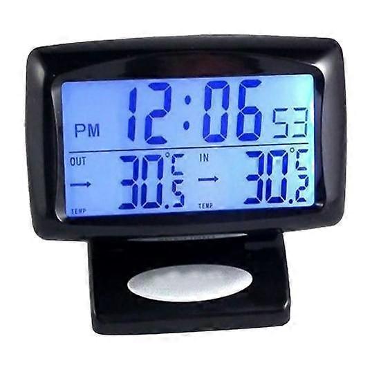 Car Vehicle LED Digital LCD Thermometer Clock Temperature Meter with Backlight