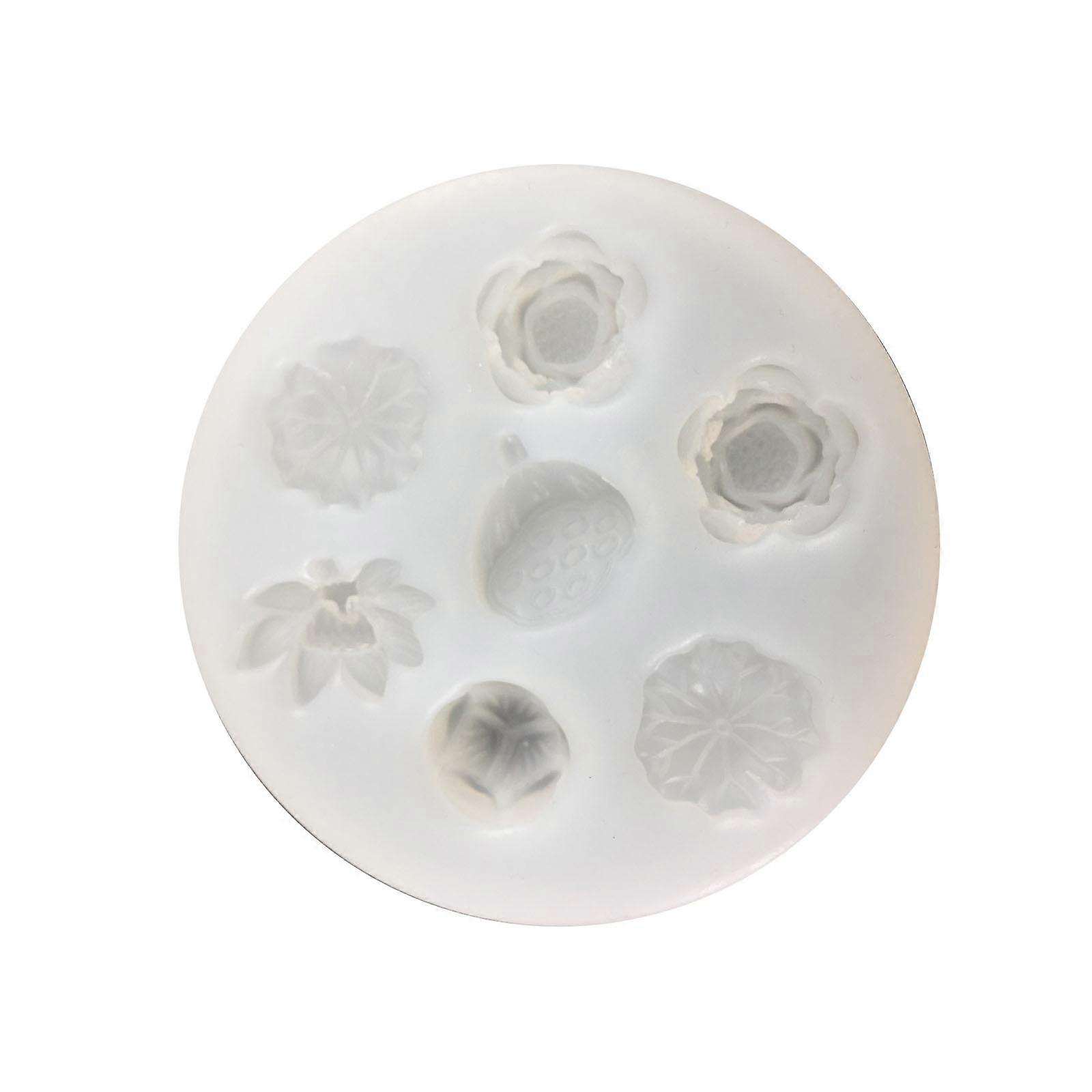 3D蓮の葉の形シリコーン柔軟な食品グレードの金型粘土樹脂セラミックキャンディーフォンダンキャンディーチョコレート石鹸金型