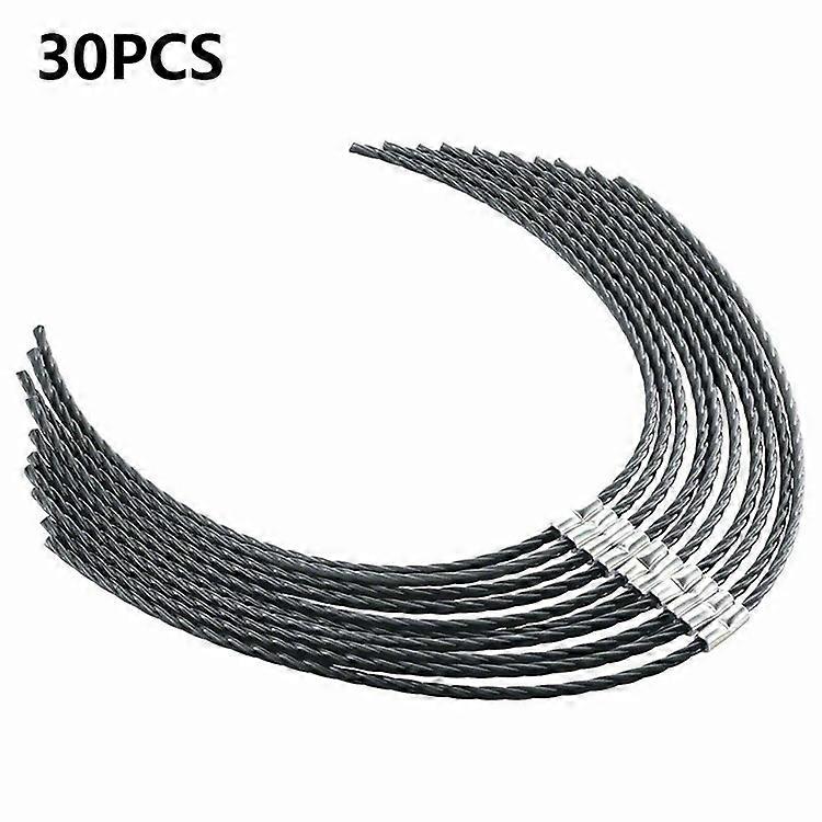 F016800431 30Pcs Replacement Strimmer Line Compatible For Bosch AFS 23-37 Nylon Spoon Line with Buckle