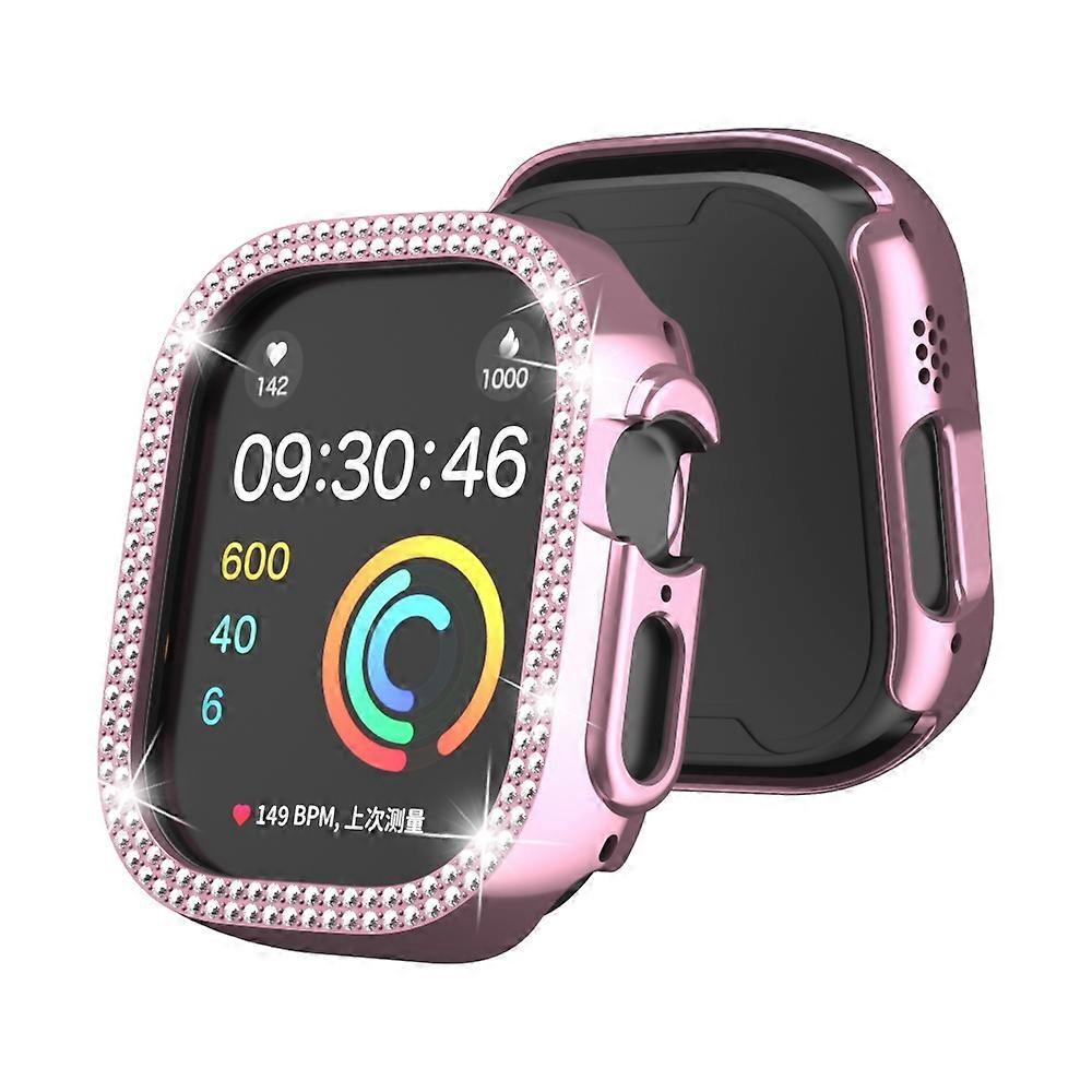 Double Row Diamond Hollow PC Watch Case For Apple Watch Ultra 2 / Ultra 49mm