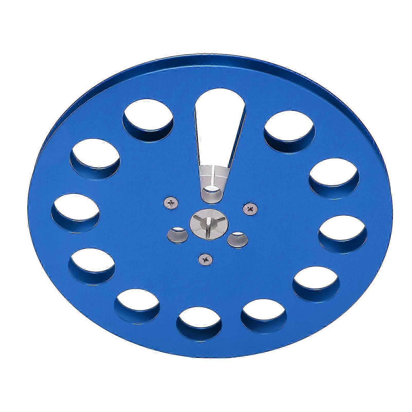 1/4 7 Inch Takeup Reel Universal 11 Holes Wind Resistance Holes Empty Tape Reel For Recording Blue