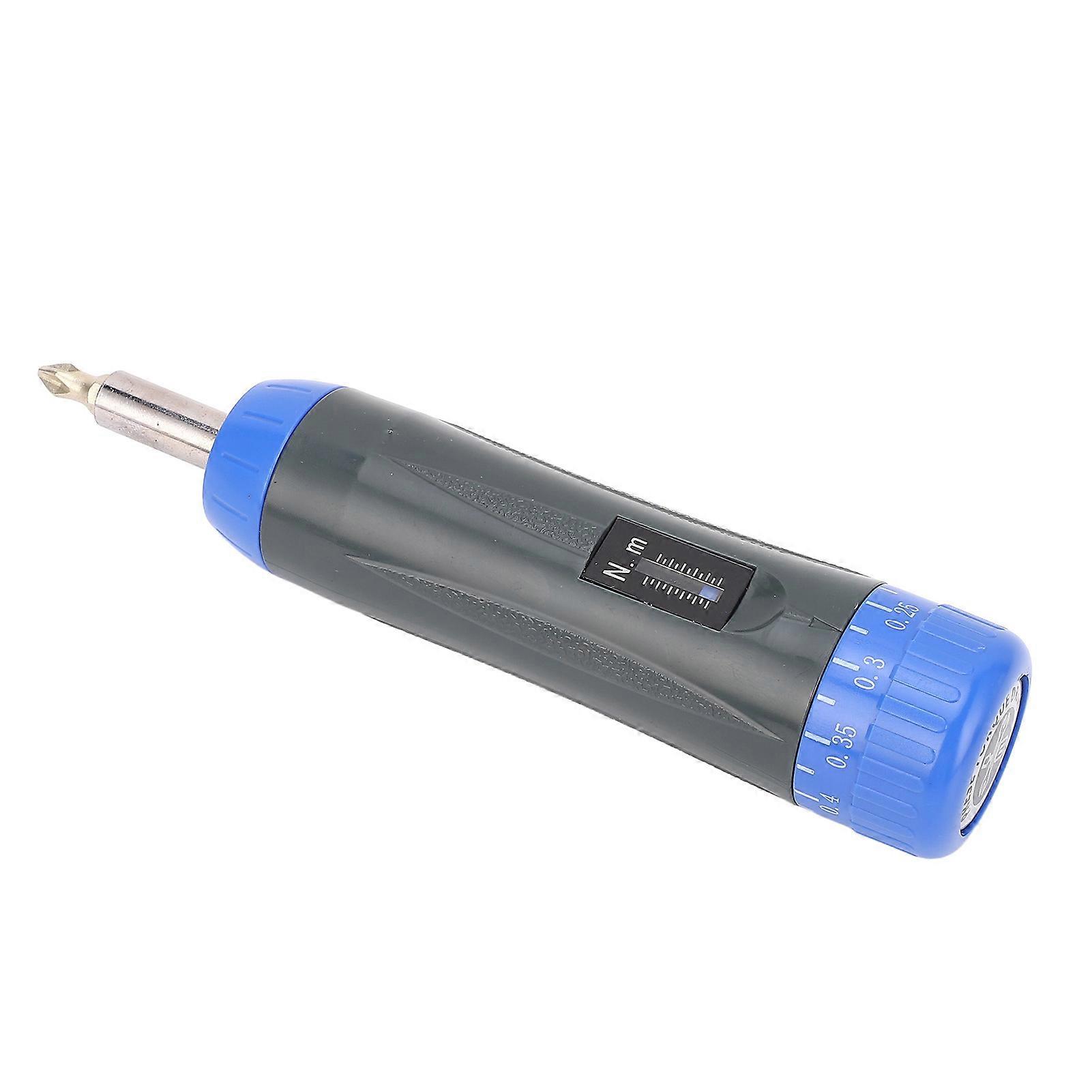 1-6N.m Preset Torsion Screwdriver with 10 Bits 1/4 Inch Hex Drive Adjustable Screwdriver for Electrical Machinery Field 