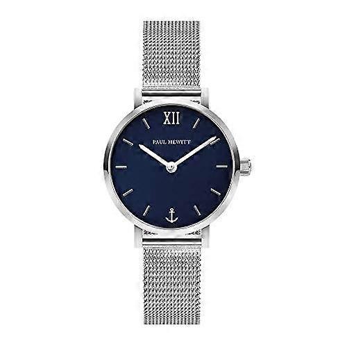 Paul Hewitt Modest 28mm Blue Lagoon Women's Silver Mesh Watch