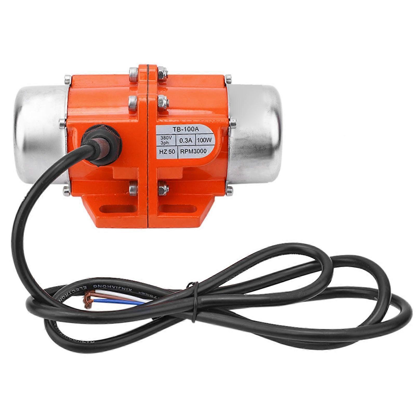 3-Phase 100W Vibrator Motor, 17.7x11cm, Adjustable Eccentricity