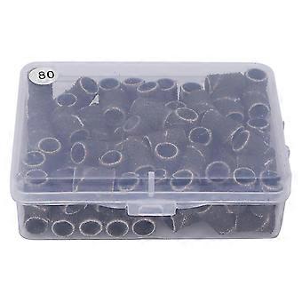 2024 100 stk Neglekunst Slipebånd Manikyr Pedikyr Nail Drill Bits Tilbehør VerktøyHQ?11 80#