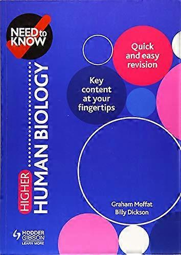 Need to Know Higher Human Biology