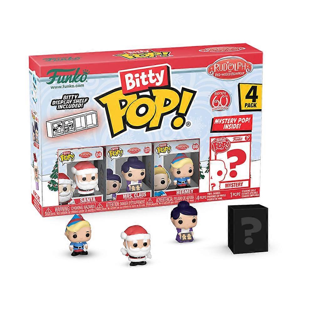 Funko Rudolph- Santa Bitty Pop! 4-Pack