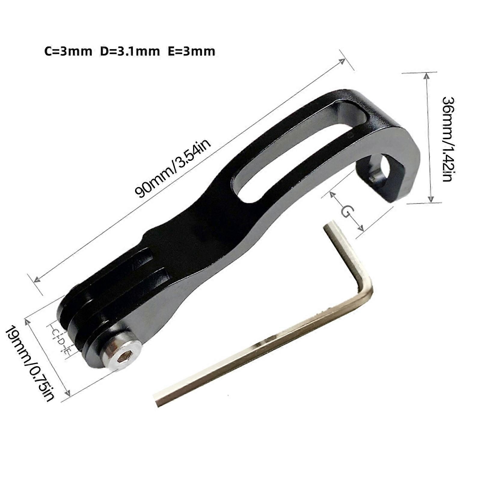 Bicycles Light Extension Brackets Sports Camera Base Extention Brackets for Enhancing Safety and Comfortable  silver