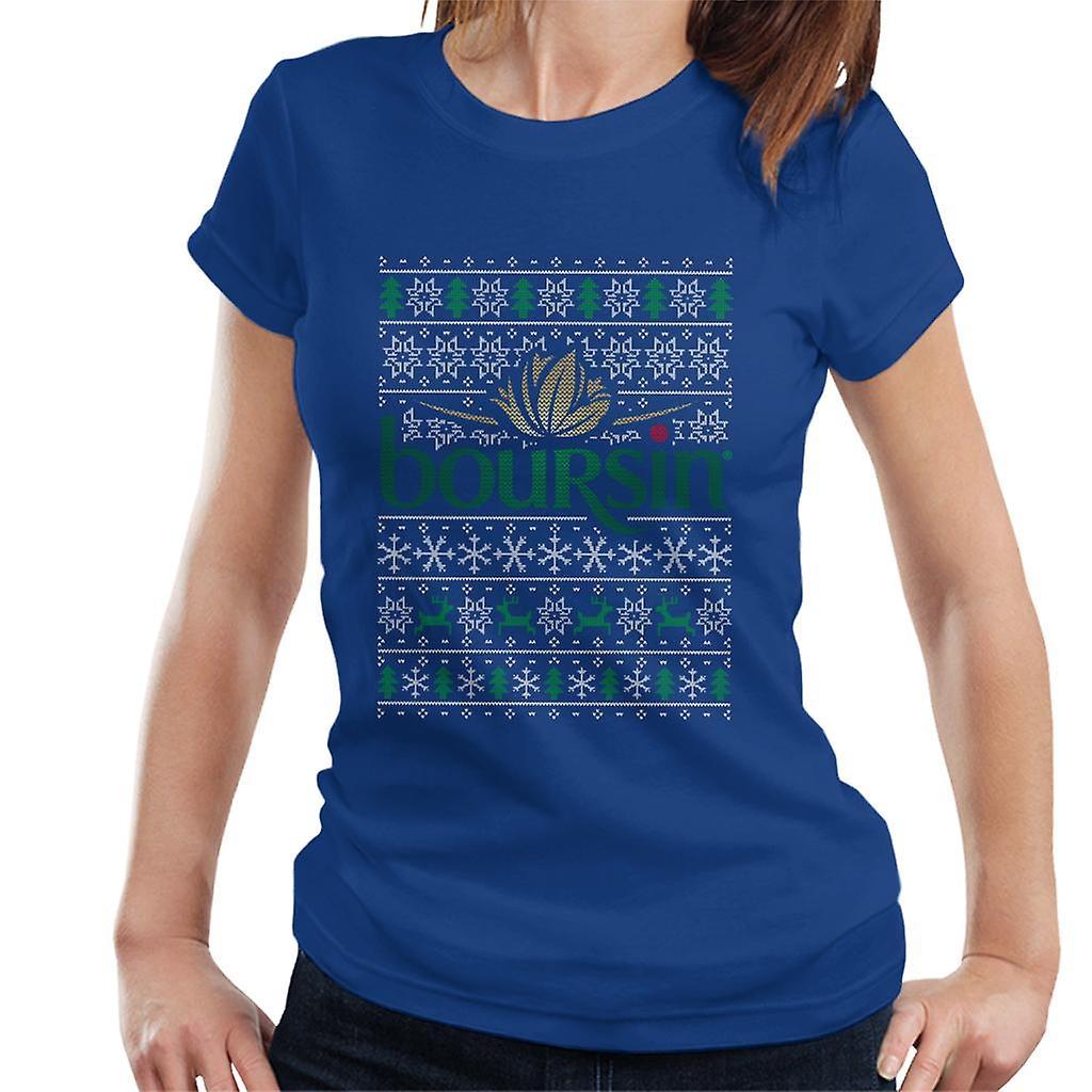 Boursin Christmas Knit Pattern Women's T-Shirt