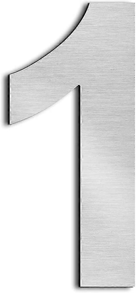 Door Number Solid 304 Stainless Steel House Numbers - Floating Look - Height