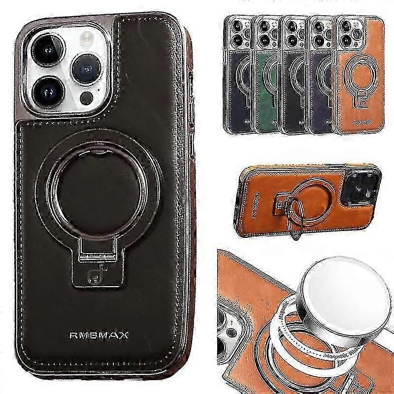 Luxury Leather Invisible Stand Phone Case For Iphone Case15/14/13 Pro Max Boris