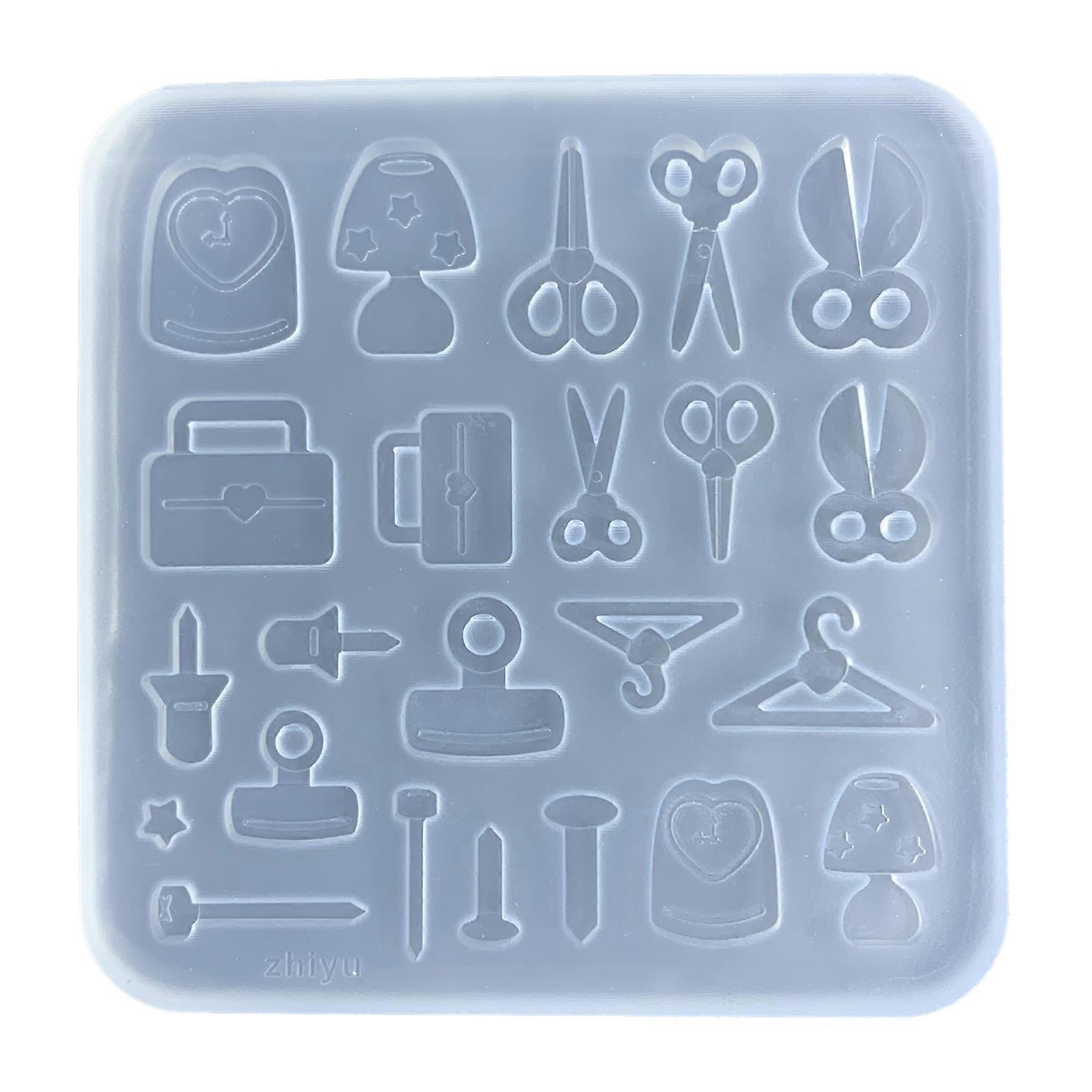 Tiny Bowknot Star Tennis Silicone Mold Playing Card Decor Resin Epoxy Casting Mold Star Chain Mold Filler Craft DIY Tool