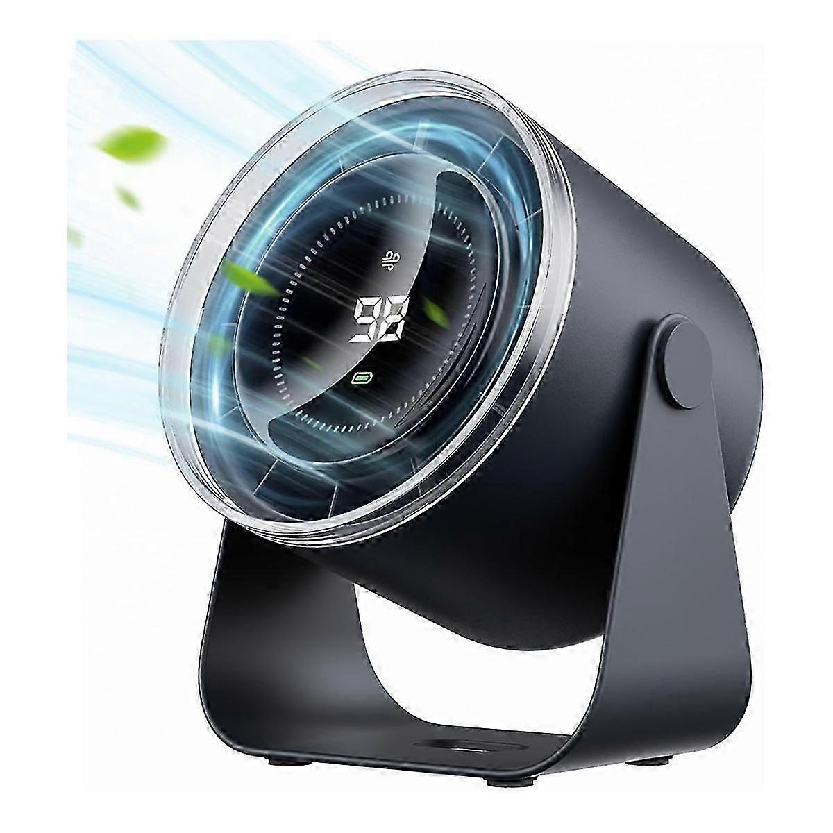 Desk Fan with Battery Operated,Quiet Display Portable Fan for Office,Home,100 Speeds 115 Tilt Tabl