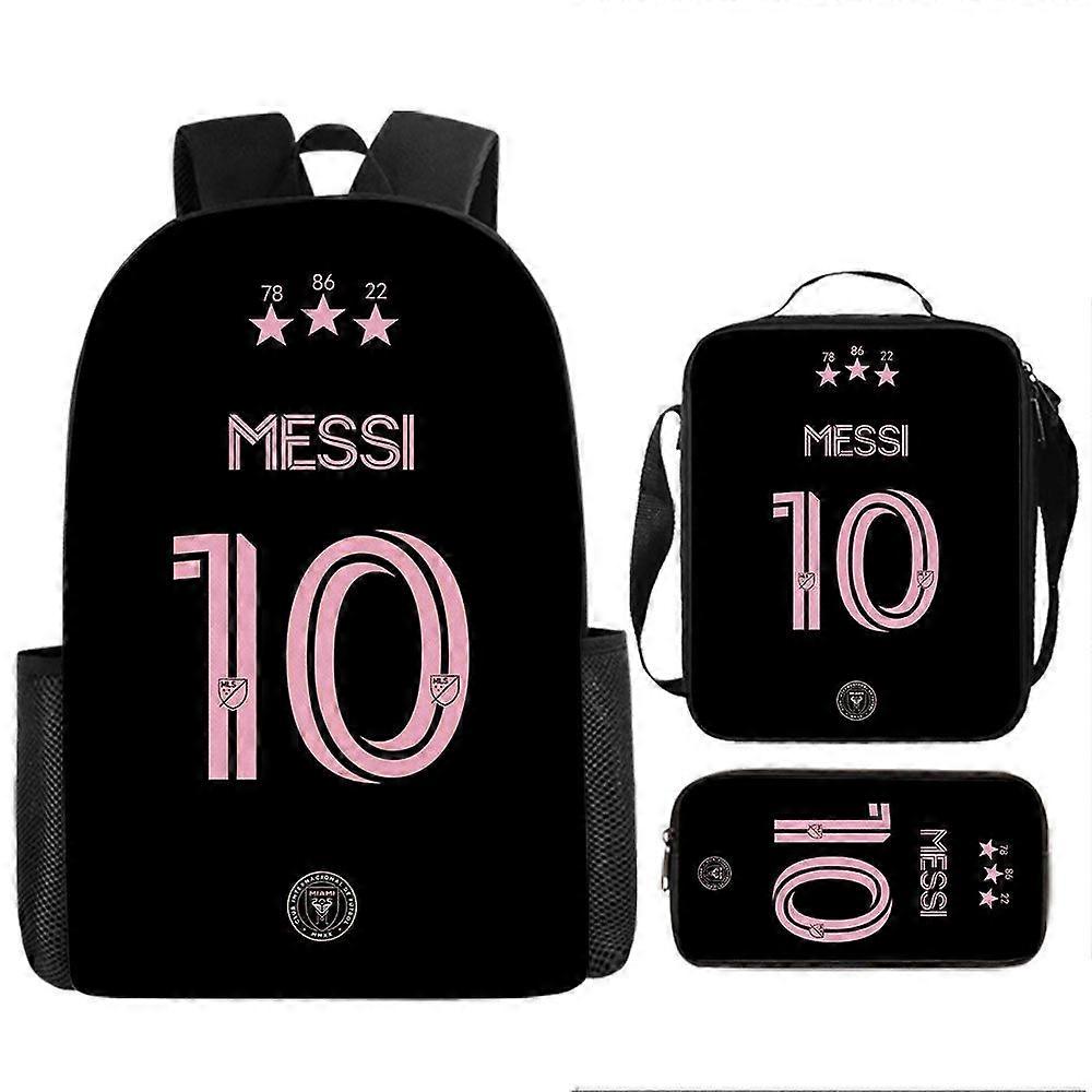 Printed backpack three-piece set children's schoolbag elementary school students cartoon backpack