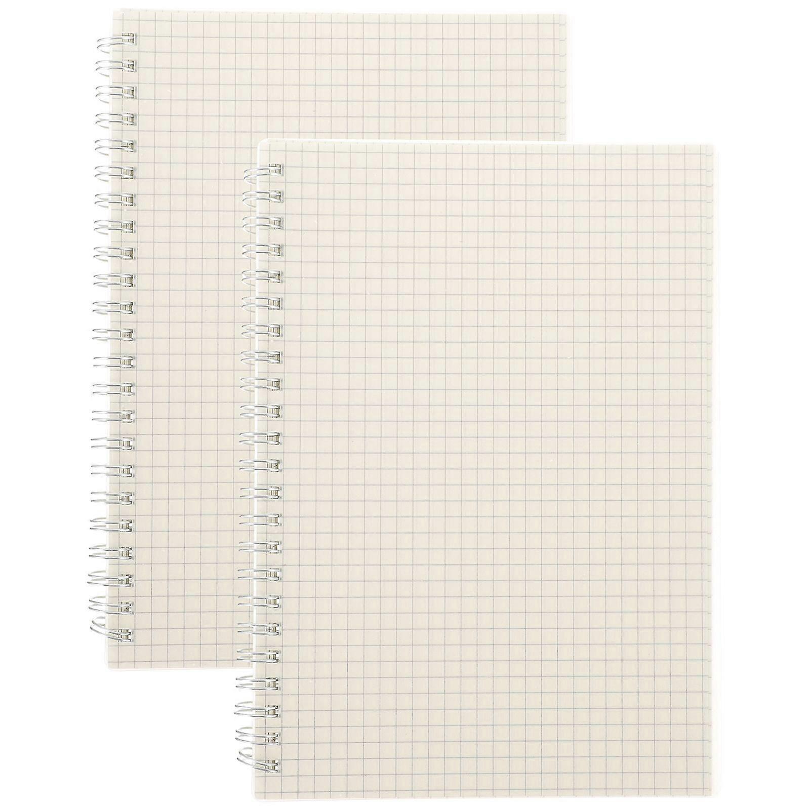 2pcs Graph Paper Spiral Notebooks Math Engineering Grid Journal Note Books Notepads