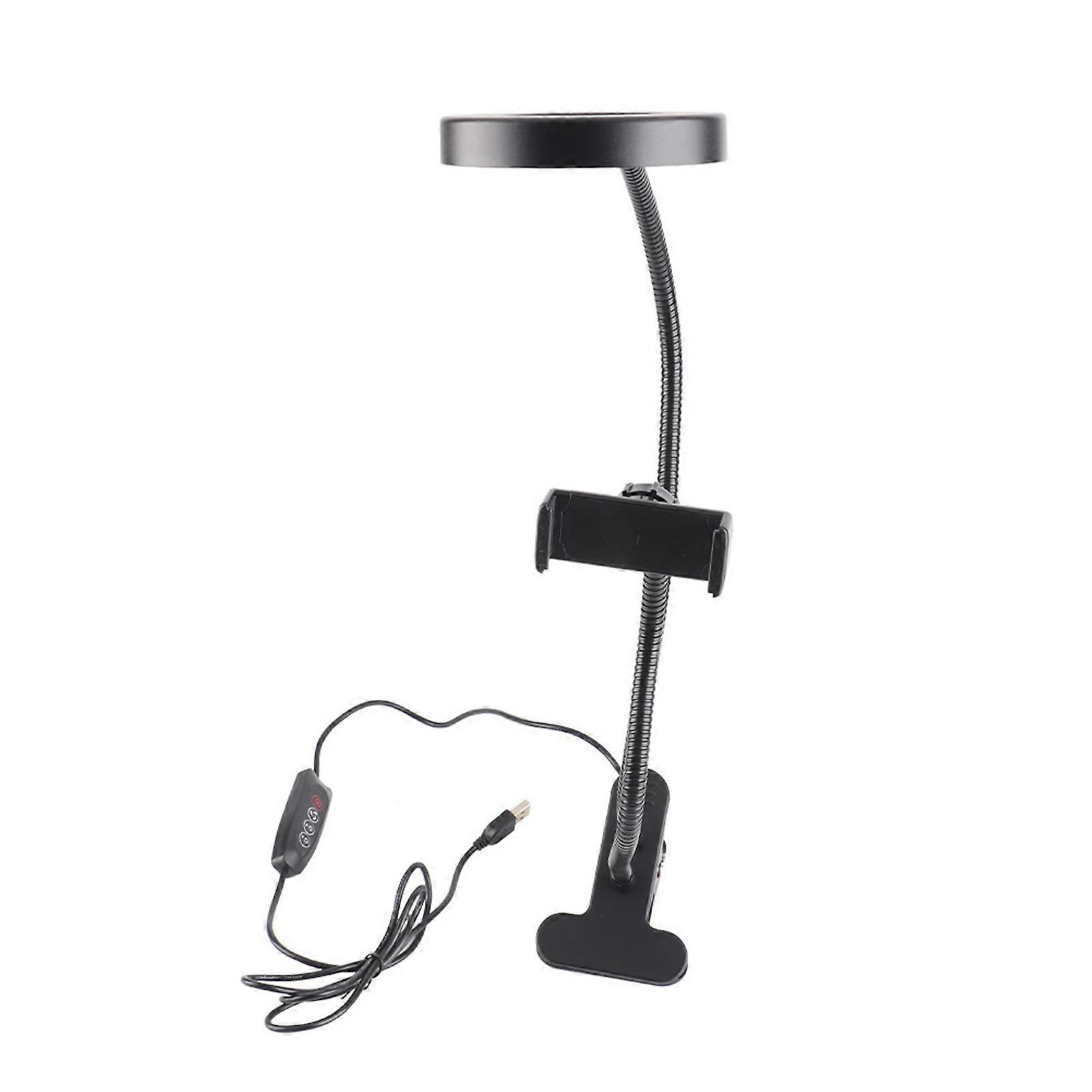 Adjustable Tattoo Desk Light Flexible Makeup Microblading Clip On LED Ring Light