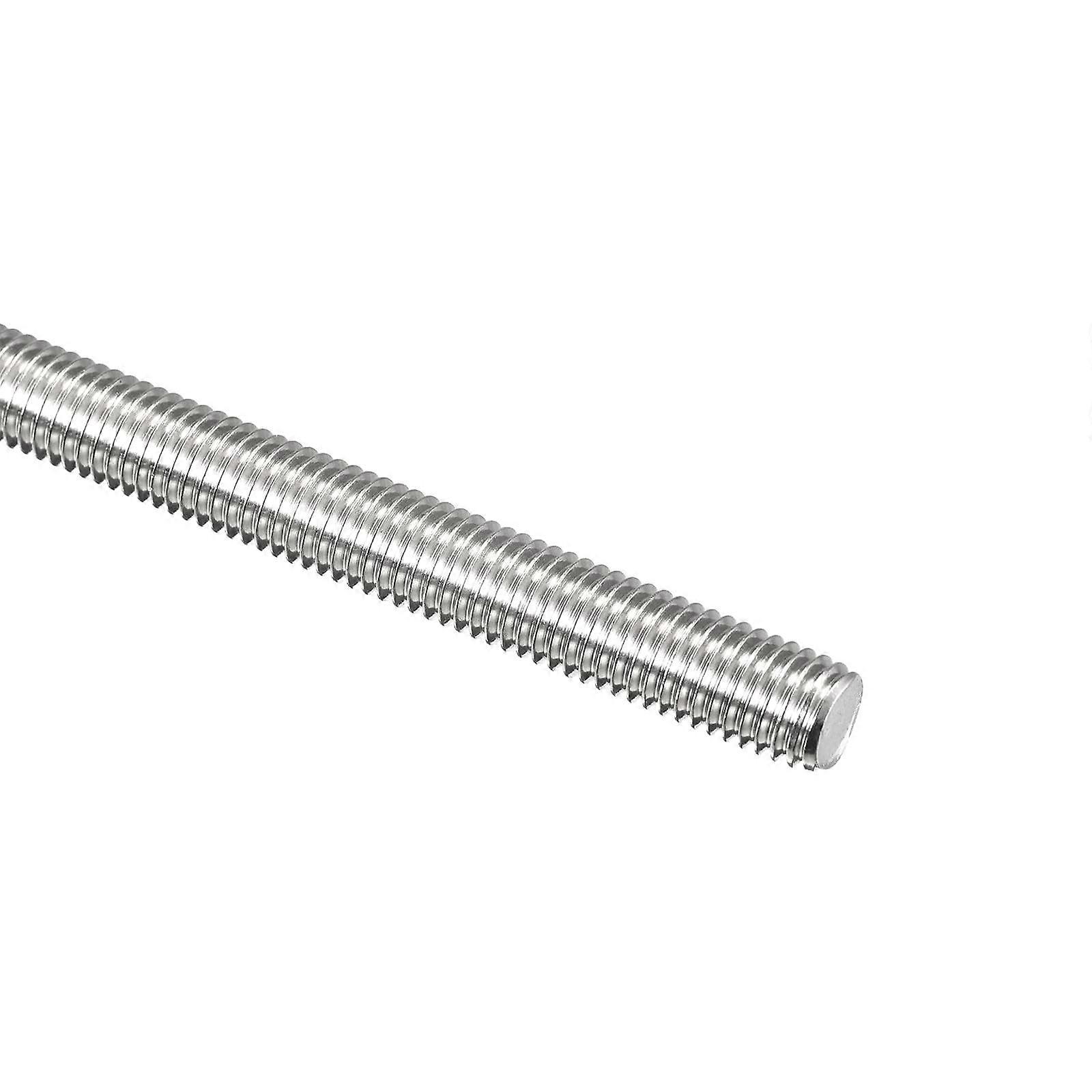 2Pcs M12 x 400mm Fully Threaded Rod, 304 Stainless Steel Right Long Hand Threaded Screw Rods Fasteners Bars Studs M12 x 400mm 2