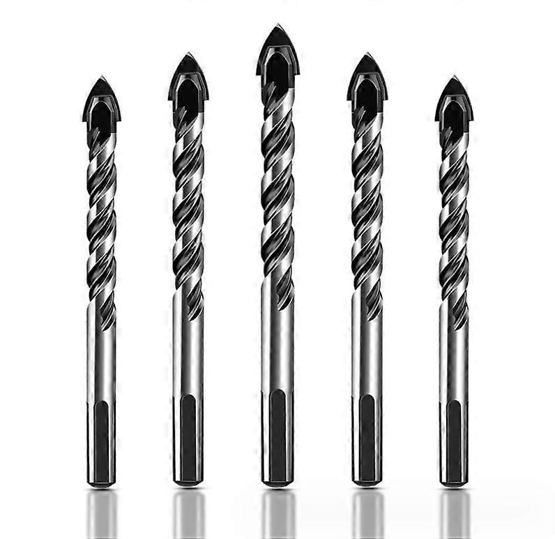 12PCS Fried Dough Twists Drill Bit Set, Multi-Function Alloy Drill Bits for Marble, Glass, Tile, Ceramic, 3-12MM
