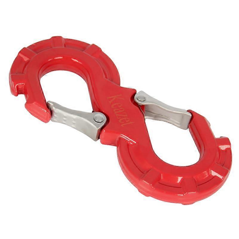 S-type integrated winch quick shackle, designed for quick release (red)