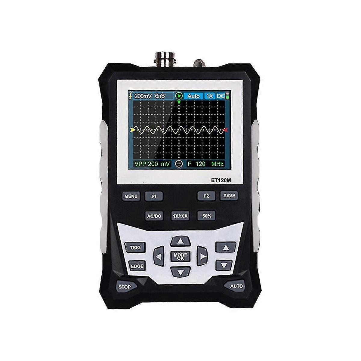 Et120m Handheld Oscilloscope 120mhz Oscilloscope Sampling Rate Tool