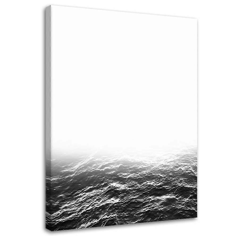 Impression sur toile, Vagues grises - 60x90