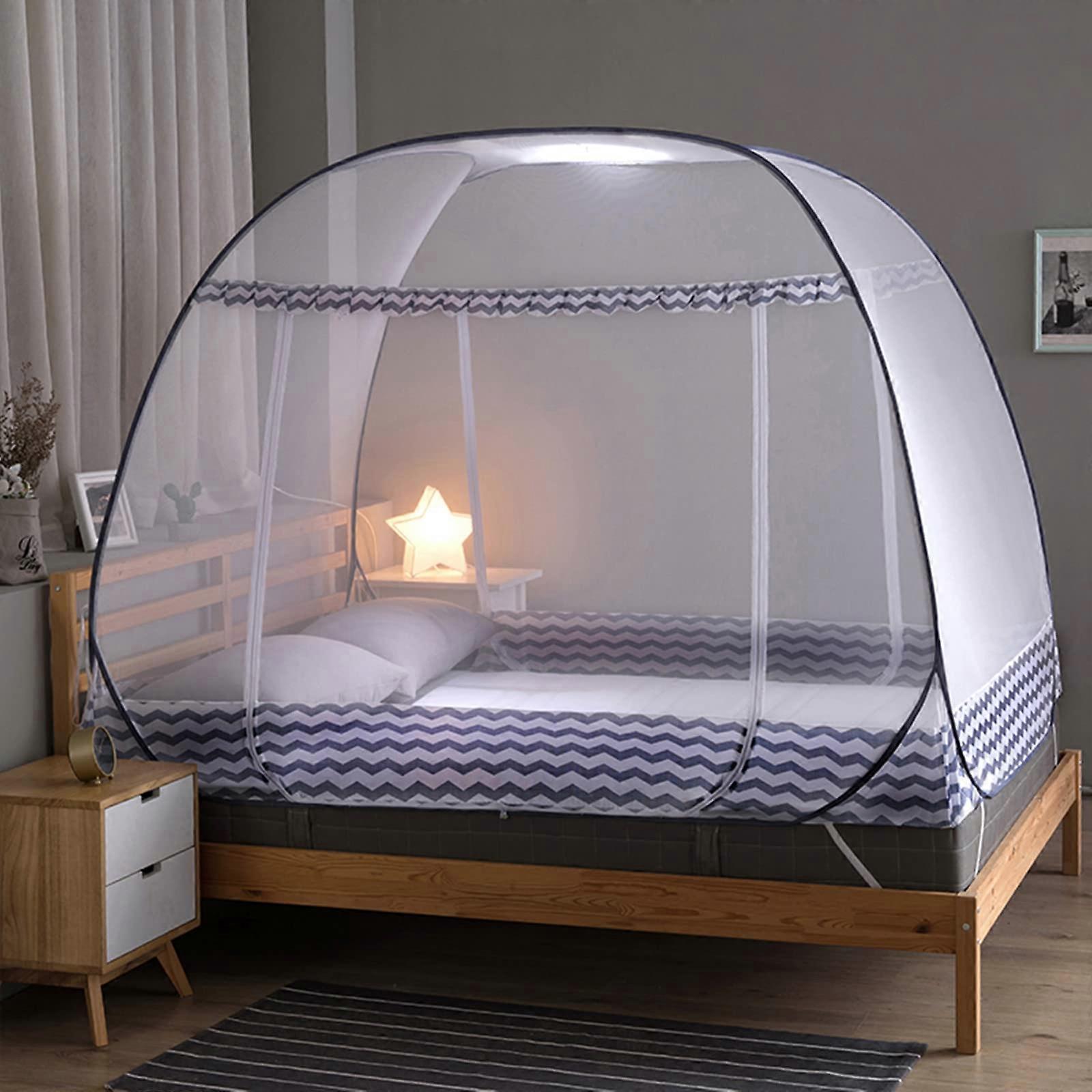 Mosquito Net for Bed Large Pop Up Mosquito Netting for Twin Queen King Size Bed 80 x 72 x 60 Inch Foldable for Adults and Babies