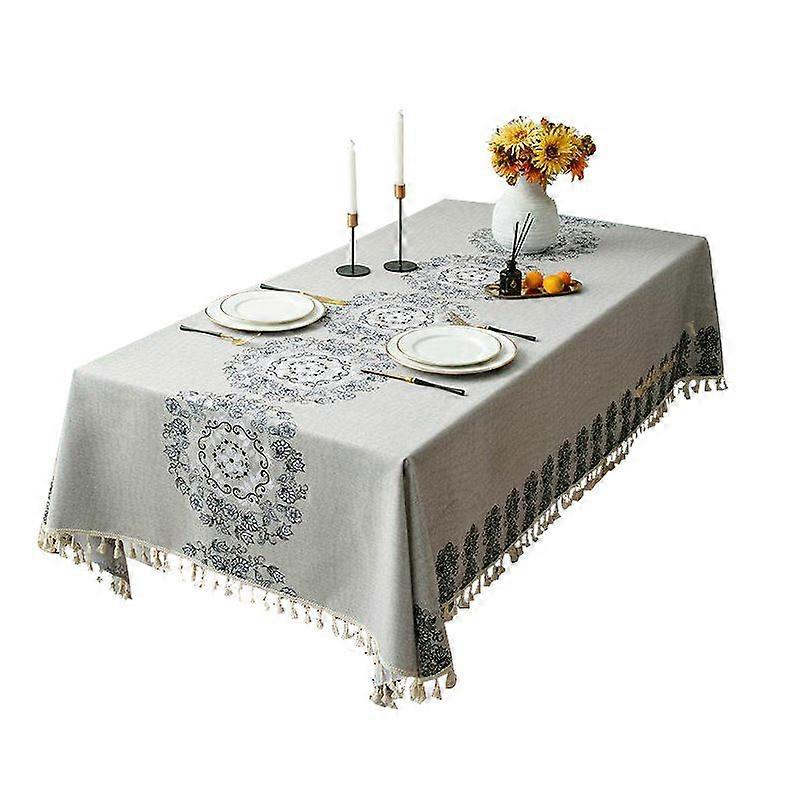 Nordic tablecloth waterproof and oil-proof printed ethnic style dining table cloth coffee table cloth banquet rectangular tablecloth