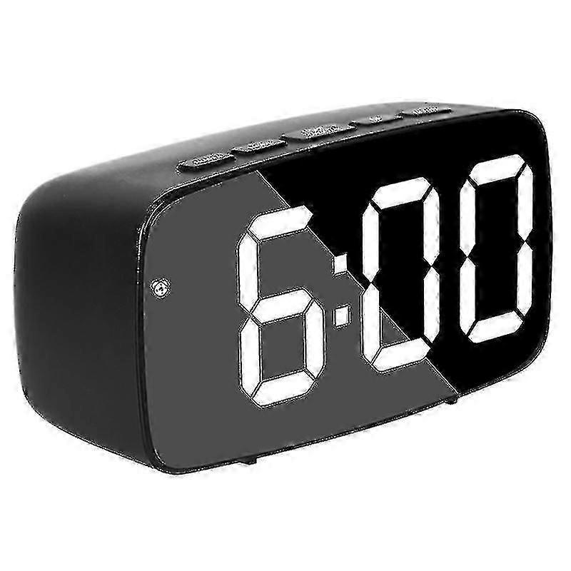 Digitaler Alarm C am Bett, LED-Reise-USB-Schreibtisch C mit 12/24-Stunden-Temperaturdetektor