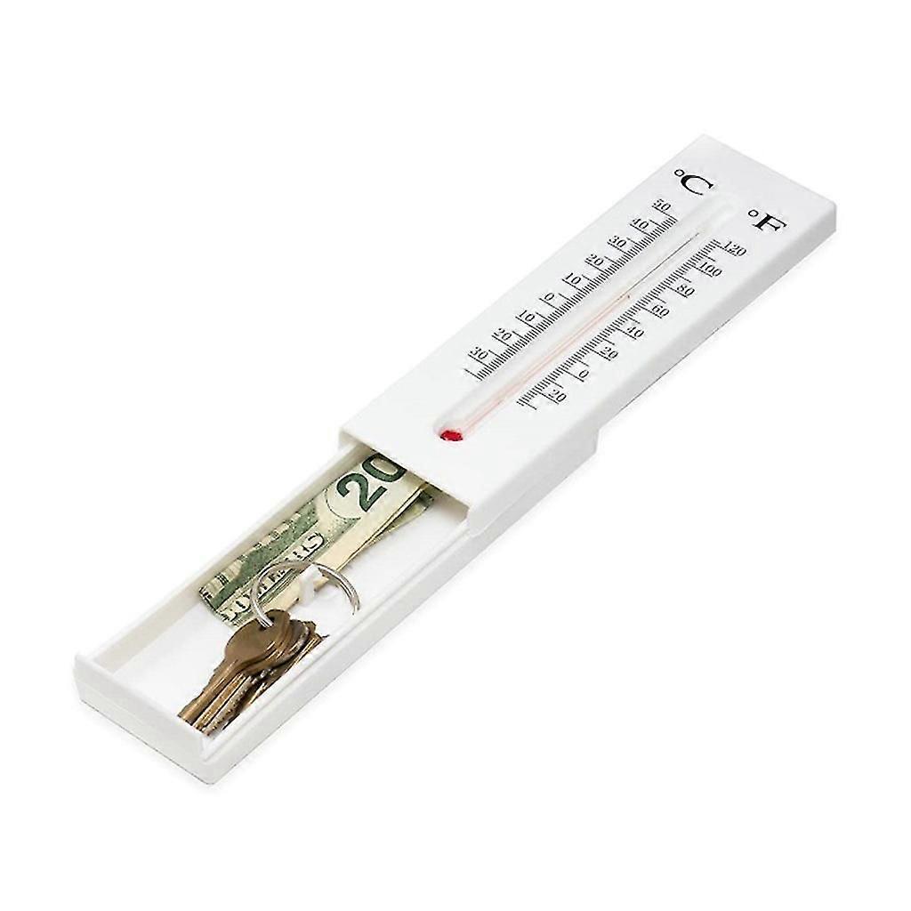 Thermometer Storage Container Hiddens Secret Compartment Box Safe to Hide Money Pills Keys Jewelry Hider Security Holder
