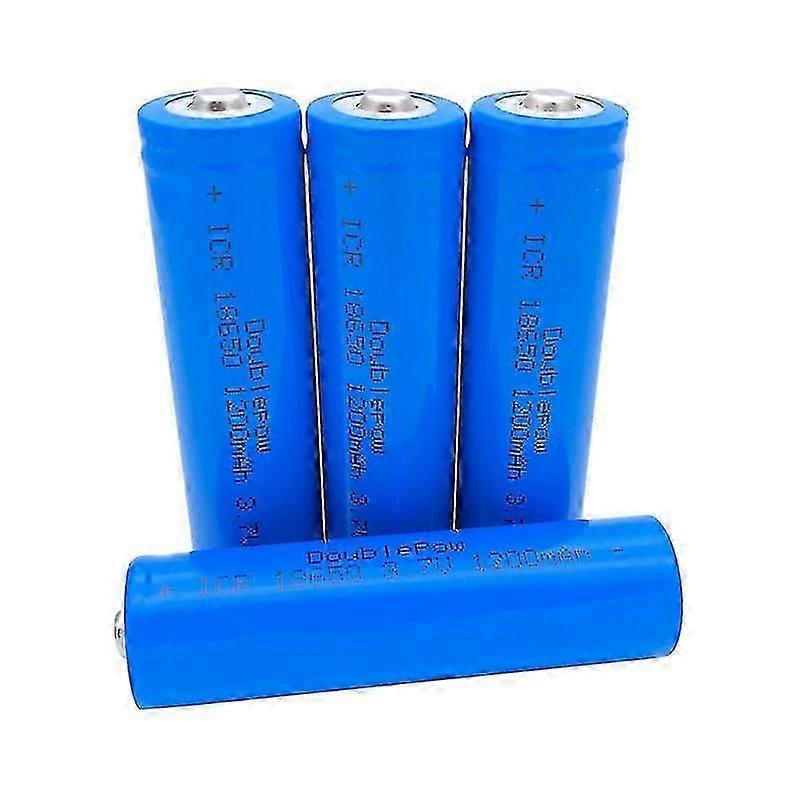 Double 18650 3.7v 1200mah Pointed Recharable-
