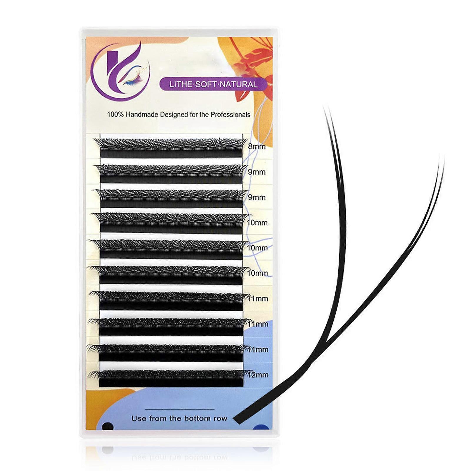Y Shaped Grafting Eyelashes Sectional Split Tips Lashes Weaving Eyelashes