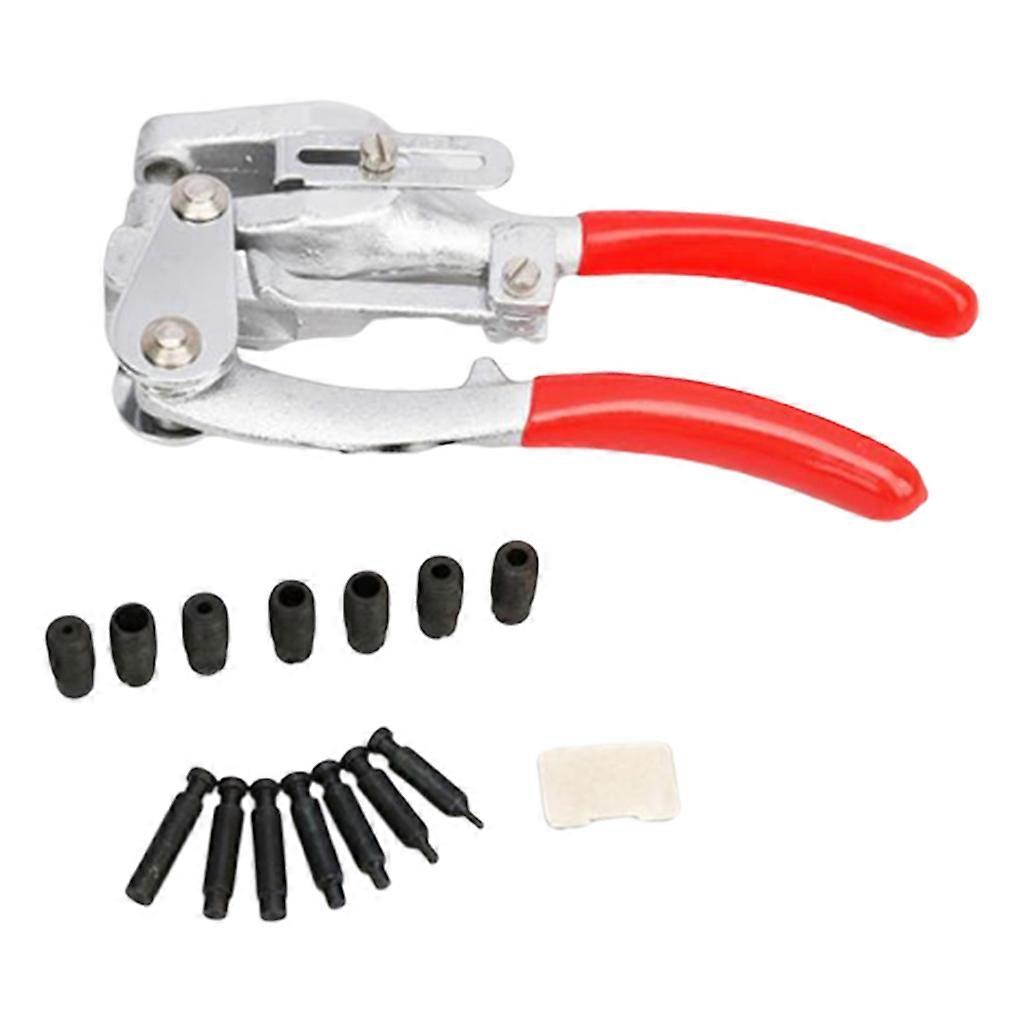 Multi-Purpose Heavy Duty Hole Punch Kit 7 Sizes from 3/32” to 9/32”, 16pcs