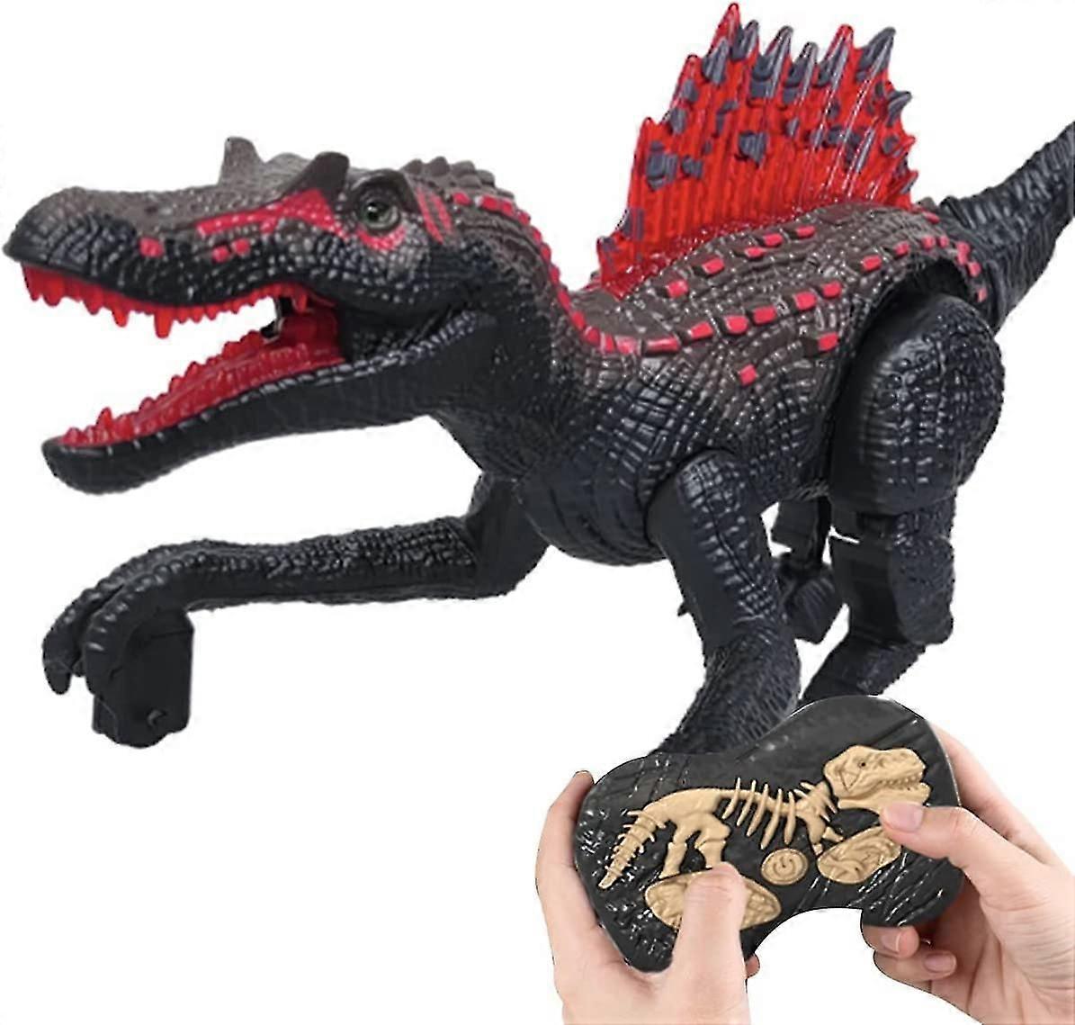 2.4G أرسي ديناصور ألعاب واقعية المشي لعب أدى ليغ هدير الأصوات سبينوصور روبوت لعب 500mah بطارية USB قابلة للشحن لعبة سبينوصور St-4