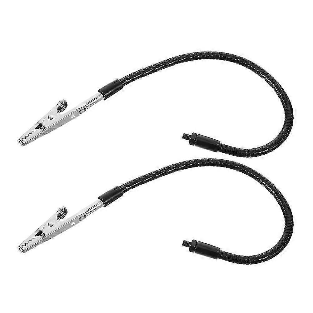 2Pcs Flexible Gooseneck Metal with Alligator Clips Multi-Use Workshop Workbench Fixing Clamps