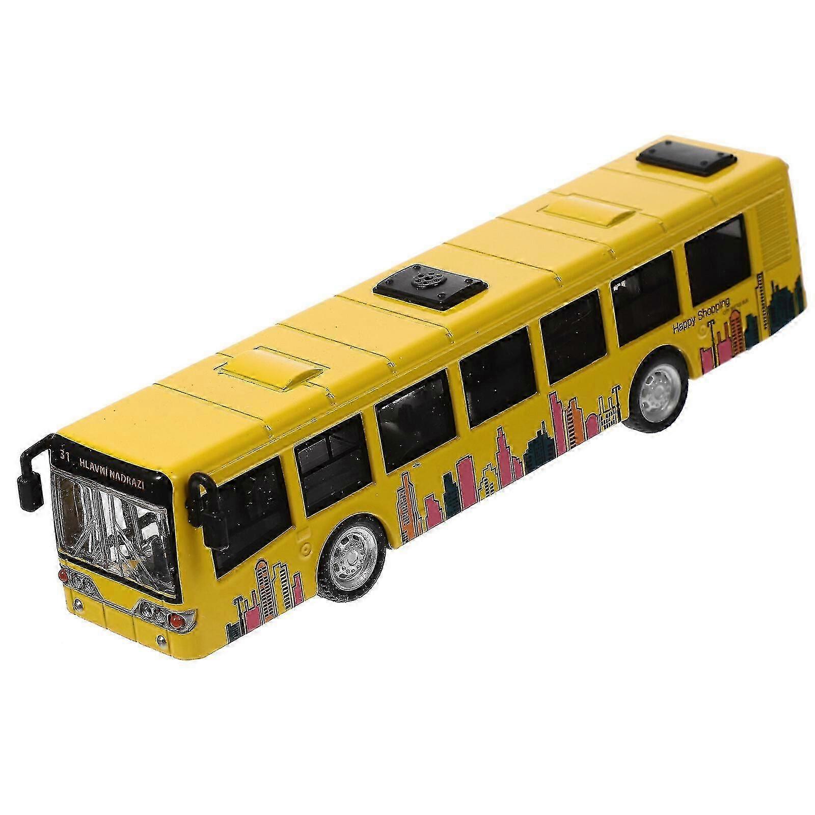 Simulation City Bus Model Pull Back Bus Toy Car Toy Vehicles Toy For Kids